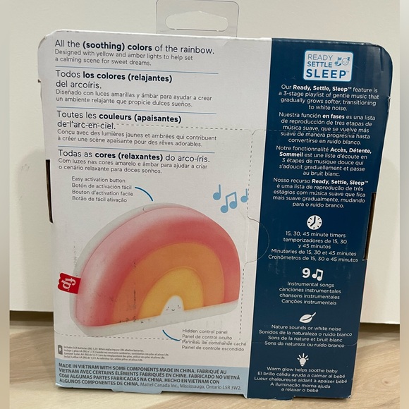 NEW in box Fisher-Price Baby Toy Soothe & Glow Rainbow Sound Machine - Picture 3 of 3